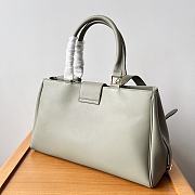 Celine Medium Appoline Bag In Supple Calfskin Green Clay Size 37.5 X 22 X 16 CM - 5