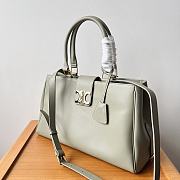 Celine Medium Appoline Bag In Supple Calfskin Green Clay Size 37.5 X 22 X 16 CM - 3