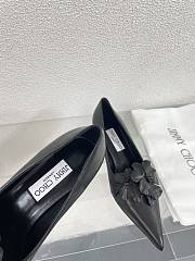 Jimmy Choo Rosalia Flowers 65 Rose Nappa Leather Pumps With Flowers Black - 3