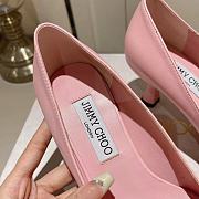 Jimmy Choo Rosalia Flowers 65 Rose Nappa Leather Pumps With Flowers Pink - 5