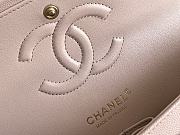 Chanel Classic Flap Bag Light Pink Grained Calfskin Gold Hardware Size 25cm - 5