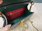 Valentino Small Vsling Grainy Calfskin Handbag Green Size 22x17x9 cm - 5