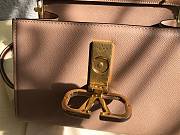 Valentino Small Vsling Grainy Calfskin Handbag Nude Size 22x17x9 cm - 3