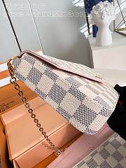 Louis Vuitton N40491 Pochette Félicie Bag Damier Azur Size 21 x 12 x 3 cm - 5