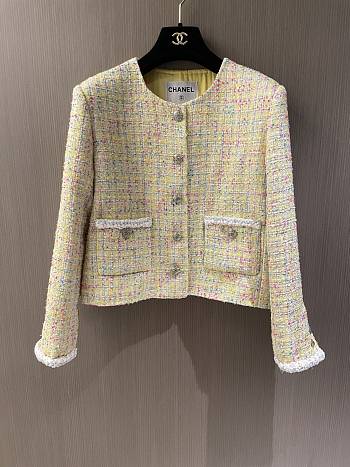 Chanel Iridescent Tweed Yellow & Multicolor Jacket