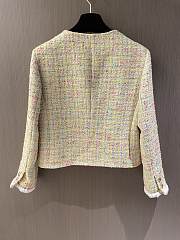 Chanel Iridescent Tweed Yellow & Multicolor Jacket - 5