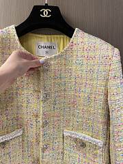 Chanel Iridescent Tweed Yellow & Multicolor Jacket - 2