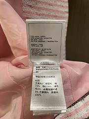 Chanel Iridescent Cotton Tweed Pink, White & Silver Jacket - 5