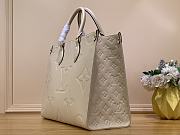 Louis Vuitton M46531 OnTheGo MM Tote Bag Cream Beige Size 35 x 27 x 14 cm - 3