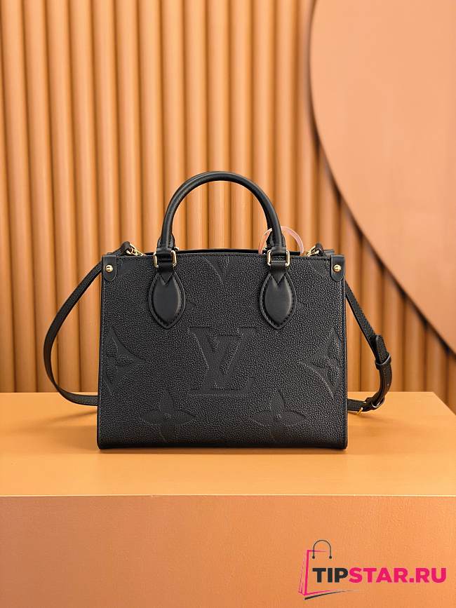 Louis Vuitton M45653 OnTheGo PM Tote Bag Black Size 25 x 19 x 11.5 cm - 1