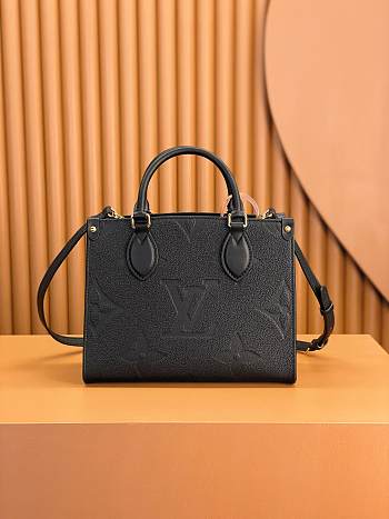 Louis Vuitton M45653 OnTheGo PM Tote Bag Black Size 25 x 19 x 11.5 cm