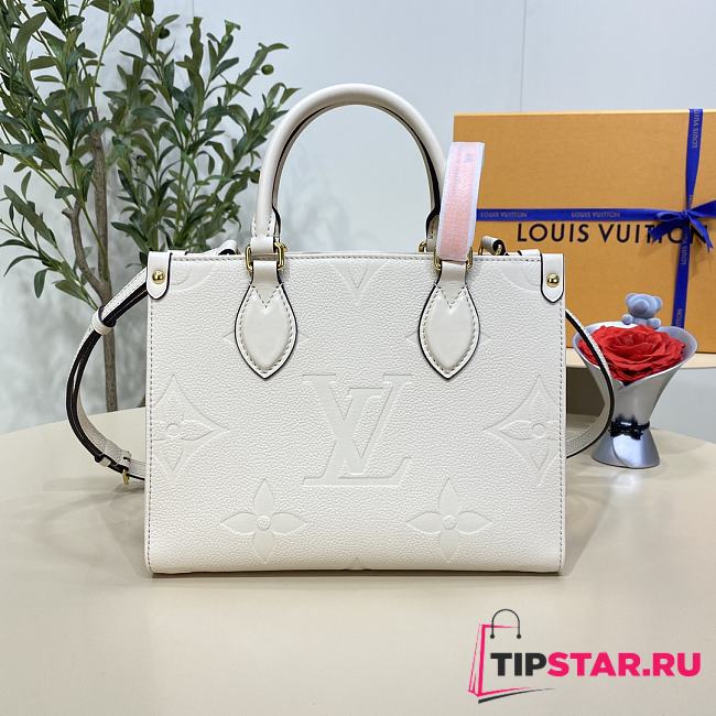 Louis Vuitton M46569 OnTheGo PM Bag Cream Size 25 x 19 x 11.5 cm - 1