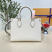 Louis Vuitton M46569 OnTheGo PM Bag Cream Size 25 x 19 x 11.5 cm - 1