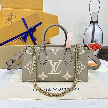 Louis Vuitton M23641 OnTheGo East West Tote Bag Bicolour Size 25 x 13 x 10 cm
