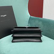 YSL Sunset Medium In Smooth Leather Black/Silver Size 442906 Size 20x16x6 cm - 5