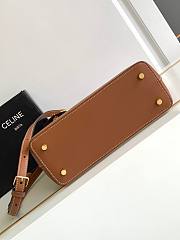 Teen Celine Conti Bag In Natural Calfskin Tan Brown 26 X 21 X 11 cm - 5