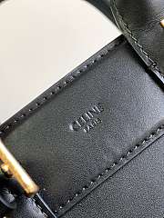 Teen Celine Conti Bag In Supple Calfskin Black Size 26 X 21 X 11 CM - 4