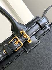 Teen Celine Conti Bag In Supple Calfskin Black Size 26 X 21 X 11 CM - 3