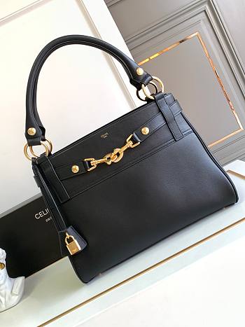 Celine Medium Annabel Bag In Supple Calfskin Black Size 36.5 X 28.5 X 10 CM