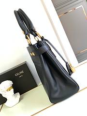 Celine Medium Annabel Bag In Supple Calfskin Black Size 36.5 X 28.5 X 10 CM - 5