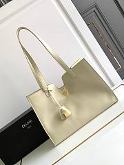 Celine Cabas 16 In Smooth Calfskin Light Stone Size 37 X 26 X 14 CM - 1