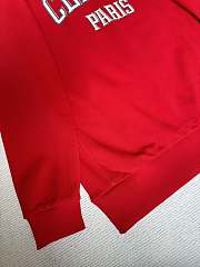 Celine Oversized Sweatshirt In Cotton Fleece Red - 2