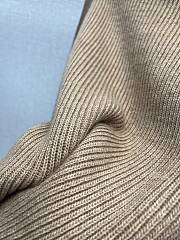 Celine Vareuse Sweater In Ribbed Wool And Cashmere Old Camel - 3