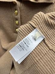 Celine Vareuse Sweater In Ribbed Wool And Cashmere Old Camel - 2