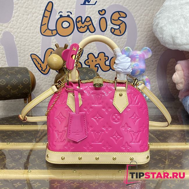 Louis Vuitton Alma BB Bag M90611 Neon Pink Size 23.5 x 17.5 x 11.5 cm  - 1