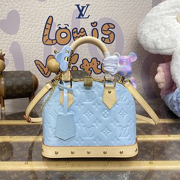 Louis Vuitton Alma BB Bag M24062 Sky Blue Size 23.5 x 17.5 x 11.5 cm