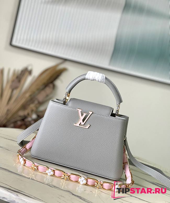 Louis Vuitton M23280 Capucines BB Bag Grey Size 18 x 27 x 9 cm - 1