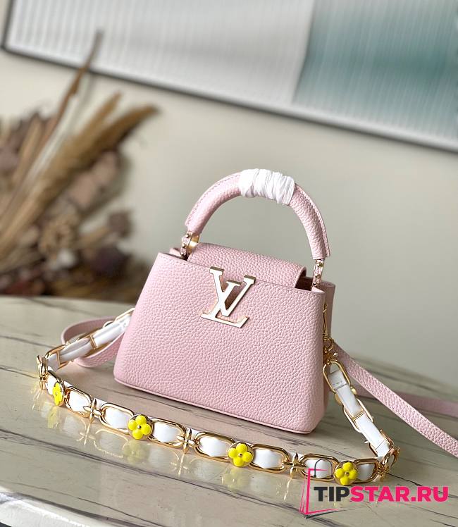 Louis Vuitton M23363 Capucines Mini Bag Jasmine Pink Size 14 x 21 x 8 cm - 1