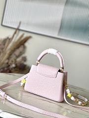 Louis Vuitton M23363 Capucines Mini Bag Jasmine Pink Size 14 x 21 x 8 cm - 3