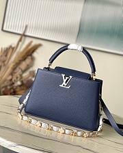 Louis Vuitton M23199 Capucines MM Bag Blue Size 31.5 × 20 × 11 cm - 1