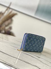 Louis Vuitton M82958 Zippy Wallet Denim Blue Size 19.5 x 10.5 x 2.5 cm - 4