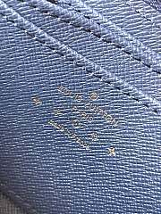 Louis Vuitton M82957 Zippy Coin Purse Denim Blue Size 11 x 8.5 x 2 cm - 2