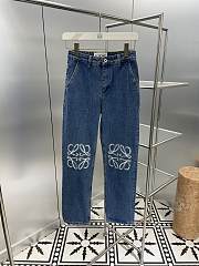 Loewe Anagram Baggy Jeans In Denim - 4