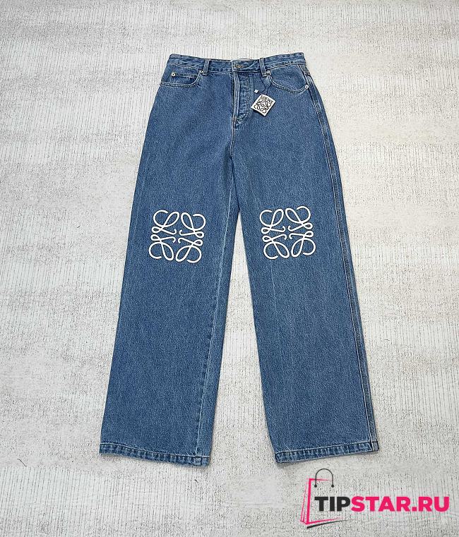 Loewe Anagram Jeans In Denim - 1