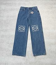 Loewe Anagram Jeans In Denim - 1