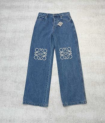 Loewe Anagram Jeans In Denim