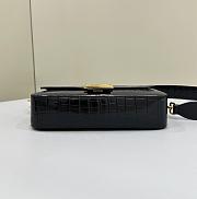 Fendi Baguette Black Crocodile Leather Bag Size 27x6x15 cm - 4