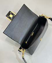 Fendi Baguette Black Crocodile Leather Bag Size 27x6x15 cm - 2