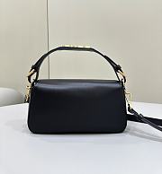 Fendi Baguette Black Nappa Leather Bag Size 27x6x15 cm - 3