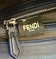 Fendi Baguette Midnight Blue Nappa Leather Bag 27x15x6cm - 4