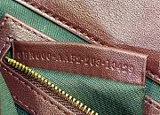 Fendi Baguette Burgundy Nappa Leather Bag 27x15x6cm - 5