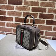 Gucci Ophidia GG Mini Top Handle Bag ‎772157 Beige/Ebony Size 17x16.5x9.5cm - 4