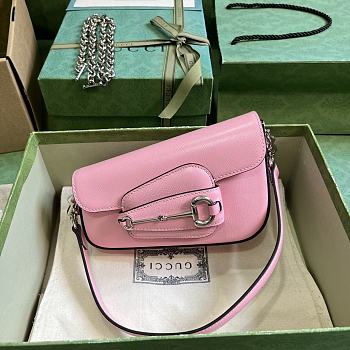 Gucci Horsebit 1955 Mini Shoulder Bag 774209 Pink Size 19.5cm