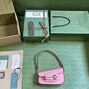 Gucci Horsebit 1955 Mini Shoulder Bag 774209 Pink Size 19.5cm - 5