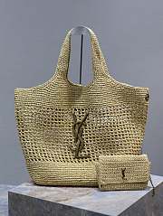 YSL Icare In Raffia 772191 - 1