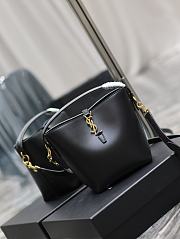 YSL Le 37 Small In Shiny Leather 749036 Black Size 17 X 20 X 13 CM - 4